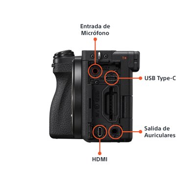 CÁMARA SONY ILCE-6700 4K UHD 3840 X 2160 27MPX PROFESIONAL ALPHA A6700 PREMIUM APS-C INTELIGENCIA ARTIFICIAL - 4