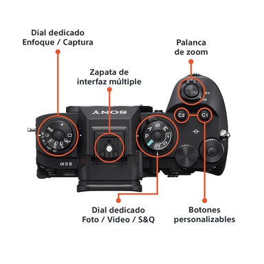 CÁMARA SONY ILCE-9M3 4K UHD 3840 X 2160 PROFESIONAL ALPHA 9 III CON OBTURADOR GLOBAL - 3