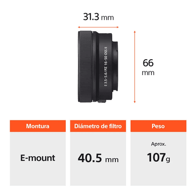 SONY CÁMARA ALPHA ZV-E10M2 PARA VLOGS CON LENTE SELP16502 - 4