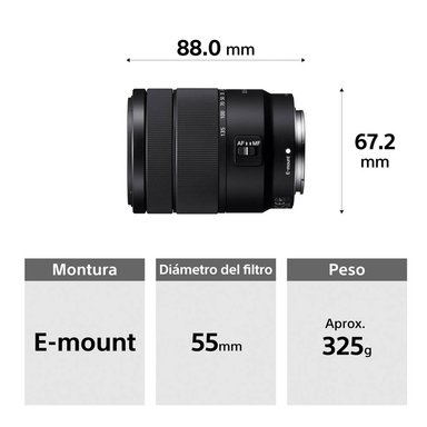 CÁMARA SONY ILCE-6700M 4K UHD 3840 X 2160 26MPX ALPHA APS-C CON LENTE SEL18135 - 3