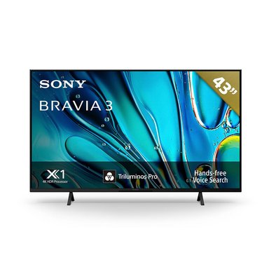 SONY TELEVISOR K-43S30 BRAVIA 3 GOOGLE TV 4K ULTRA HD Y HDR