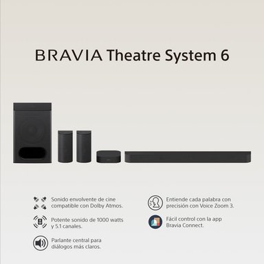 SONY HT-S60 HOME THEATER 5.1 1000W DOLBY ATMOS DTS X - 4