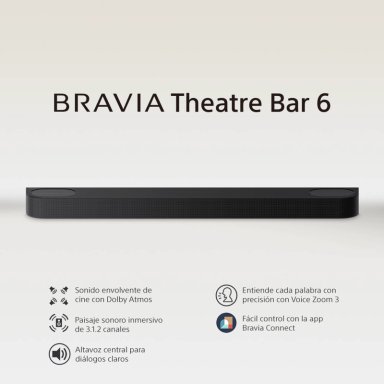 SONY BRAVIA THEATER BAR HT-B600 3.1.2 CON SUBWOOFER WIRELESS - 2