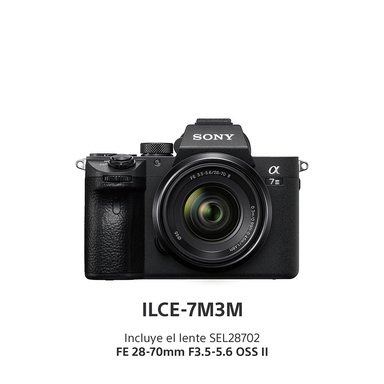 SONY CÁMARA ALPHA ILCE-7M3M FULL FRAME CON LENTE 28-70 MM II - 3