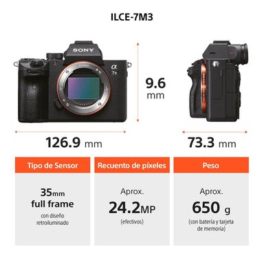 SONY CÁMARA ALPHA ILCE-7M3M FULL FRAME CON LENTE 28-70 MM II - 5