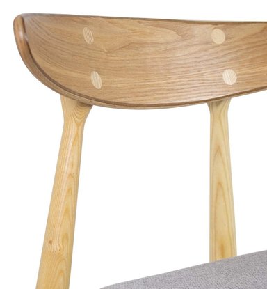 SILLA DE COMEDOR NIHMO MARRÓN CLARO HANS NATURAL - 2