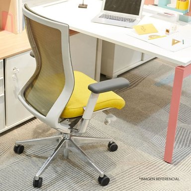 SILLA DE OFICINA NIHMO 6 NEW GERENCIAL BLANCO - 6
