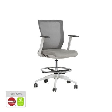 SILLA DE OFICINA NIHMO 6 NEW LIGHT BAR BLANCO