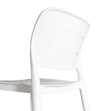SILLA ALTA PARA BARRA NIHMO GASCO DE PLÁSTICO BLANCO (75 CM) - 5