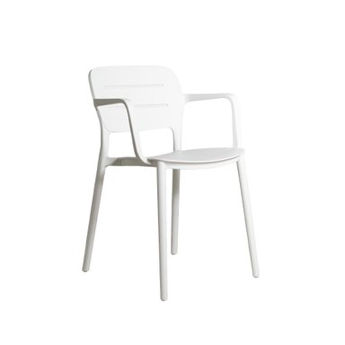 SILLA DE COMEDOR NIHMO GASCO DE PLÁSTICO BLANCO