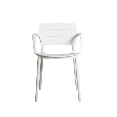 SILLA DE COMEDOR NIHMO GASCO DE PLÁSTICO BLANCO - 2