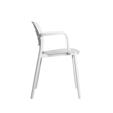 SILLA DE COMEDOR NIHMO GASCO DE PLÁSTICO BLANCO - 3