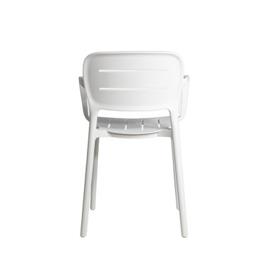 SILLA DE COMEDOR NIHMO GASCO DE PLÁSTICO BLANCO - 4