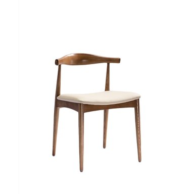 SILLA DE COMEDOR NIHMO MOUSTACHE NEW DE MADERA BEIGE