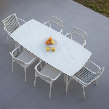MESA PARA EXTERIORES LANAI BLANCO - 4