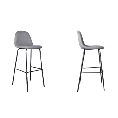 SILLA ALTA PARA BARRA NIHM EUROPEO GRIS OSCURO BHORA DARK - 2