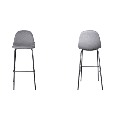 SILLA ALTA PARA BARRA NIHM EUROPEO GRIS OSCURO BHORA DARK - 3
