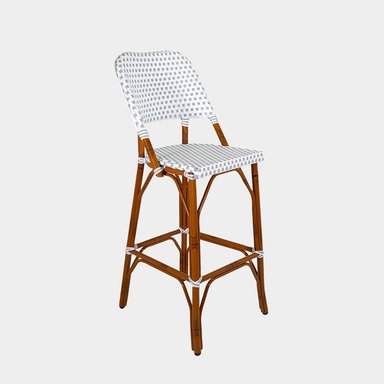 SILLA BAR NIHM VENDOME MIMBRE GREY GRIS