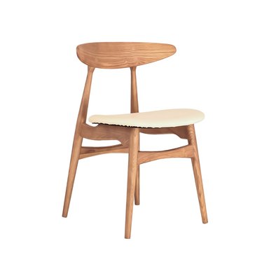 SILLA PARA COMEDOR NIHMO HANS DE MADERA CREMA