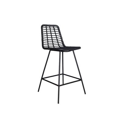 SILLA BAR NIHM MINGO RATTAN NEGRO