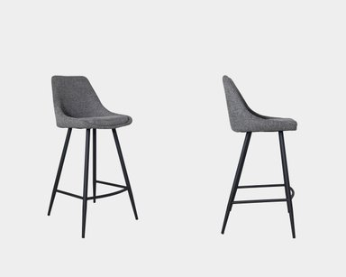 SILLA BAR NIHM BEAT ALTA 65 CM METAL GRIS OSCURO - 2