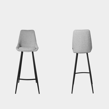 SILLA BAR NIHM BEAT ALTA 65 CM METAL GRIS CLARO - 2