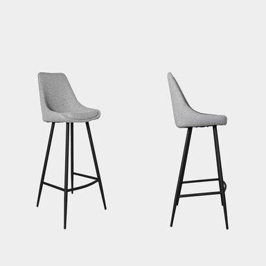 SILLA BAR NIHM BEAT ALTA 65 CM METAL GRIS CLARO - 3
