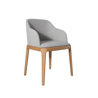 SILLA DE COMEDOR NIHMO WICHITA GRIS DE MADERA NATURAL
