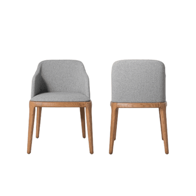 SILLA DE COMEDOR NIHM WICHITA GRIS DE MADERA WALNUT - 2