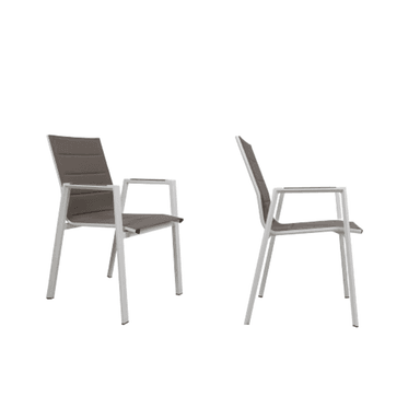 SILLA TERRAZA NIHM WAILEA NEW ALUMINIO LIGHT GRIS - 2