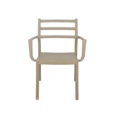 SILLA DE COMEDOR NIHMO HAMPTON CON REPOSABRAZOS BEIGE - 3