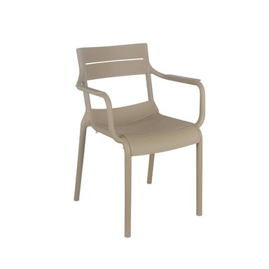 SILLA DE COMEDOR NIHMO CON REPOSABRAZOS CAITO BEIGE