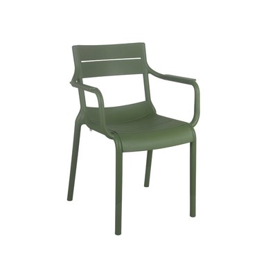 SILLA DE COMEDOR NIHM CAMPITO CON REPOSABRAZOS VERDE - 1