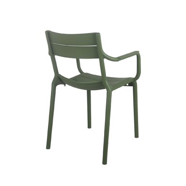 SILLA DE COMEDOR NIHM CAMPITO CON REPOSABRAZOS VERDE - 3