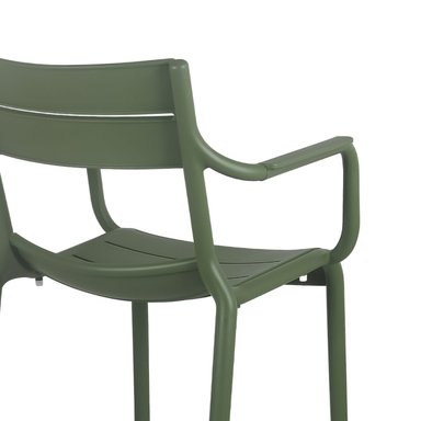 SILLA DE COMEDOR NIHM CAMPITO CON REPOSABRAZOS VERDE - 5