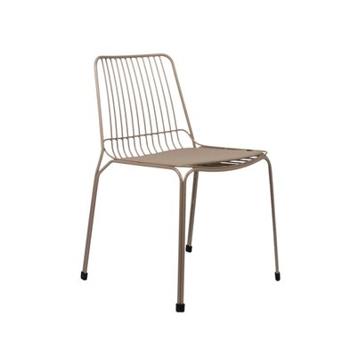 SILLA COMEDOR NIHM HUMBO DE METAL BEIGE