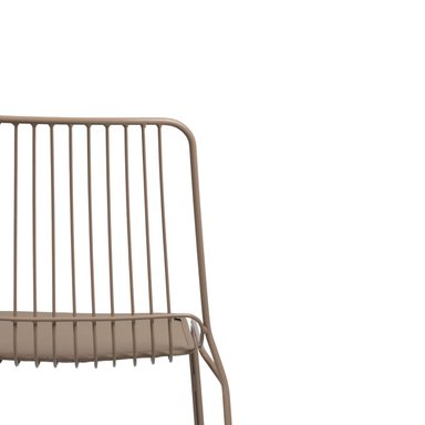 SILLA COMEDOR NIHM HUMBO DE METAL BEIGE - 3
