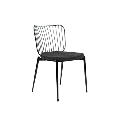 SILLA COMEDOR NIHMO NOTA DE METAL NEGRO