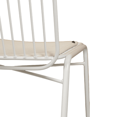 SILLA COMEDOR NIHMO DAK DE METAL BLANCO - 3