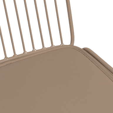 SILLA COMEDOR NIHMO DAK DE METAL BEIGE - 4