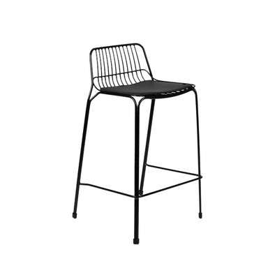SILLA BAR DE METAL HUMBO NEGRO