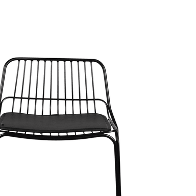 SILLA BAR DE METAL HUMBO NEGRO - 4