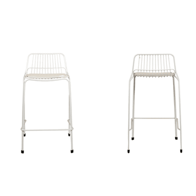 SILLA BAR NIHM HUMBO METAL BLANCO - 2