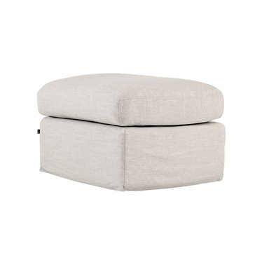 SOFÁ MIRÓ OTTOMAN DE TELA CREAM 