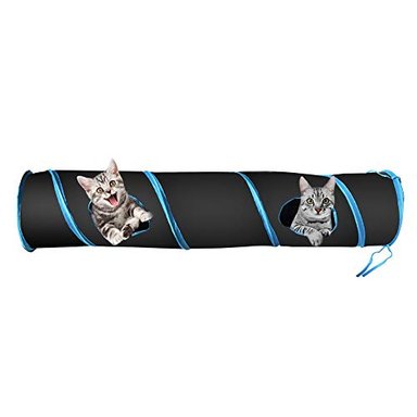 JUGUETE GATO TÚNEL PLEGABLE INTERACTIVO CON BOLA PETLIKE