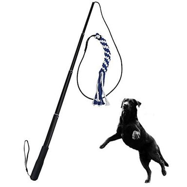JUGUETE PERRO INTERACTIVO VARITA MASTICADORA EXTENSIBLE CON CUERDA DE ALGODÓN SYOOY
