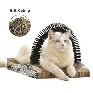 FUKUMARU - ALMOHADILLAS RASCADORAS DE PELO PARA MASCOTAS PARA GATOS MASAJEADOR Y RASCADOR