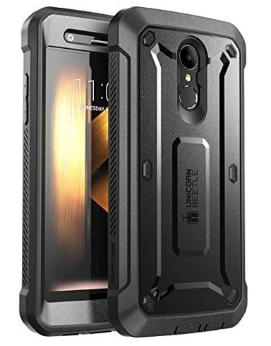 CASE LG K30 SUPCASE SUP CARCASA RESISTENTE A CAÍDAS INCLUYE PROTECTOR PANTALLA INTEGRADA CLIP GIRATORIO CINTURÓN
