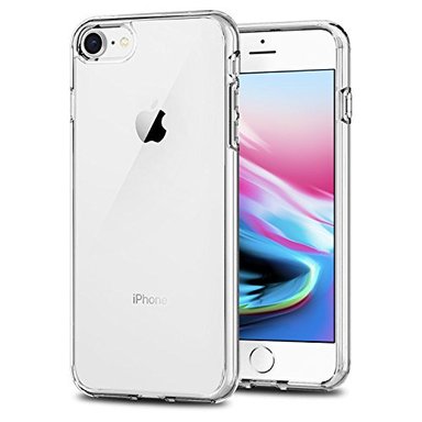 TENOC - FUNDA FINA COMPATIBLE CON IPHONE 7 Y IPHONE 8 TRANSPARENTE