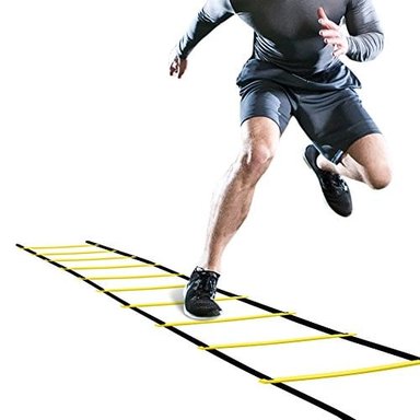 ACCESORIO GLOBAL SHOPEX MULTICOLOR GHB PRO AGILITY LADDER AGILITY TRAINING LADDER SPEED 12 RUNG 20FT WITH CARRYING BAG